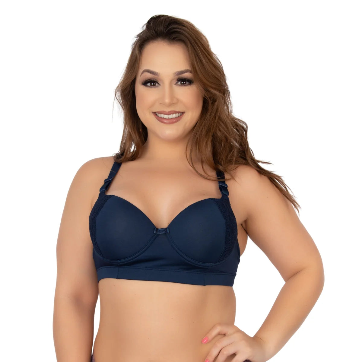 Conjunto de lingerie sexy plus size com bojo