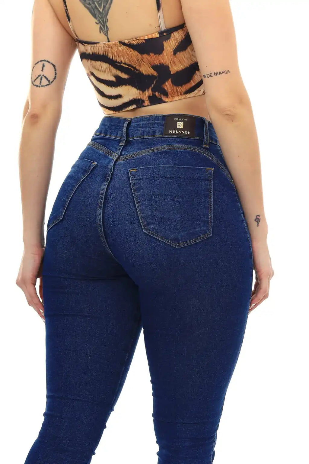 Calça Jeans Feminina Skinny Azul Levanta Bumbum Premium