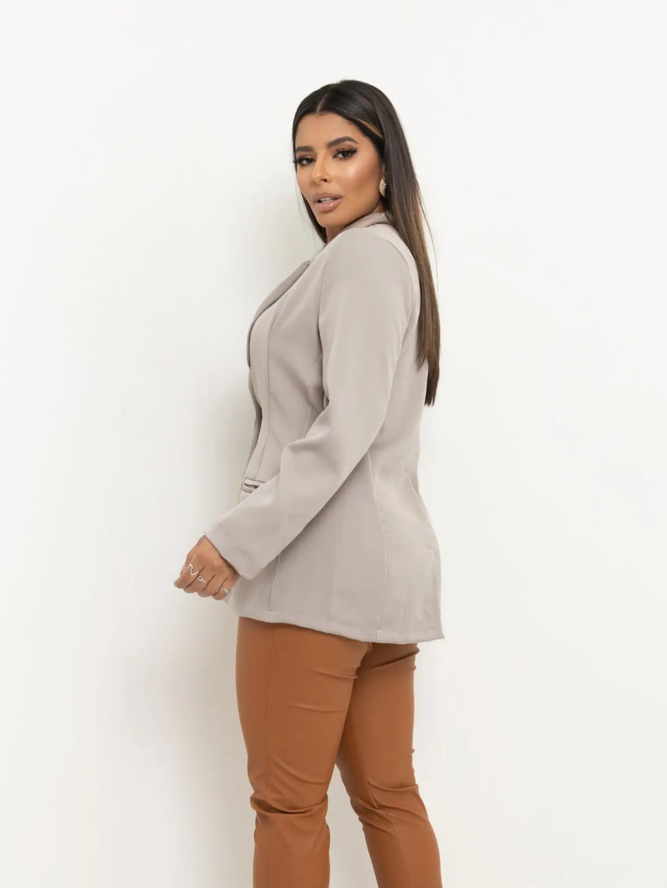 Blazer Alfaiataria Feminino Alongado Social