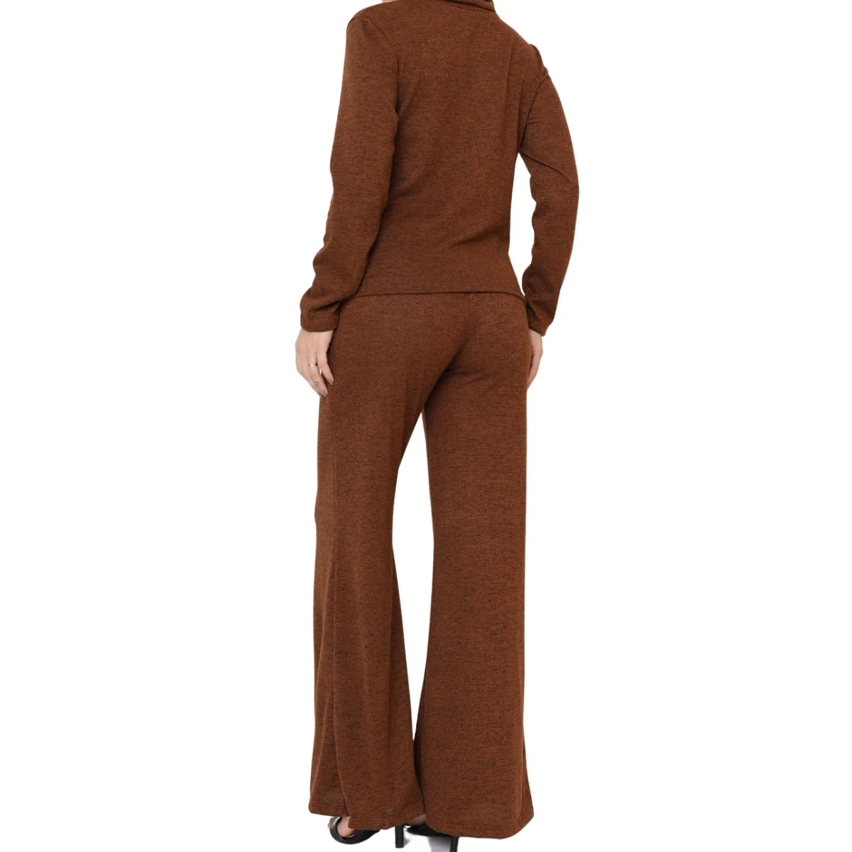 Pantalona Calça e Blusa de Gola Alta