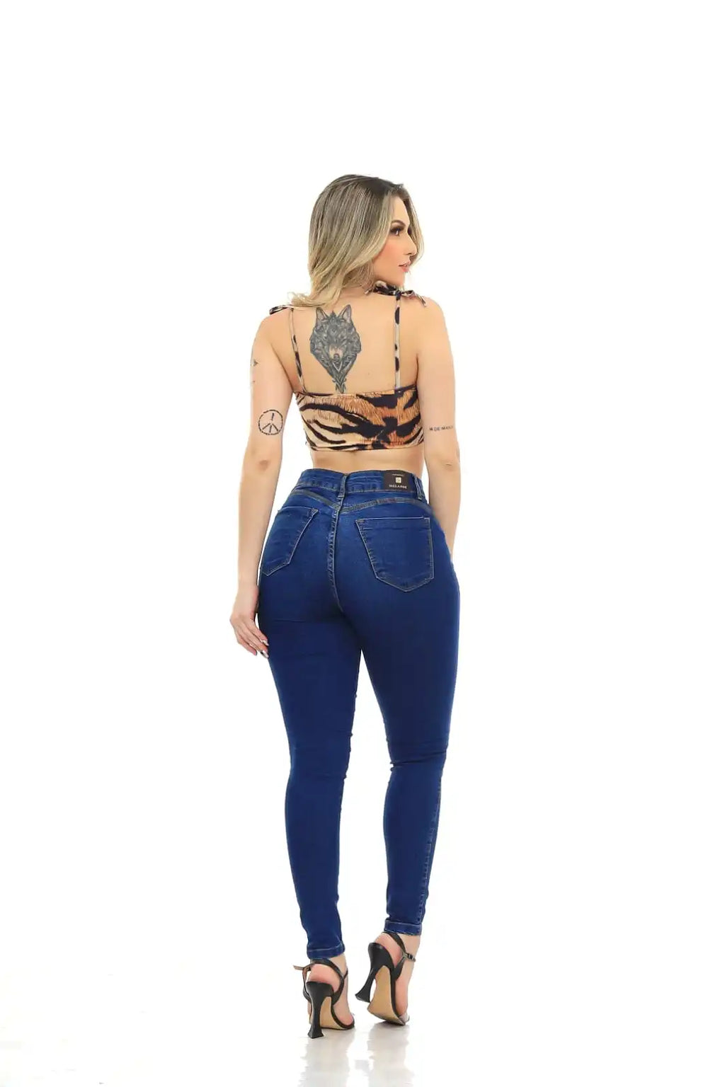 Calça Jeans Feminina Skinny Azul Levanta Bumbum Premium