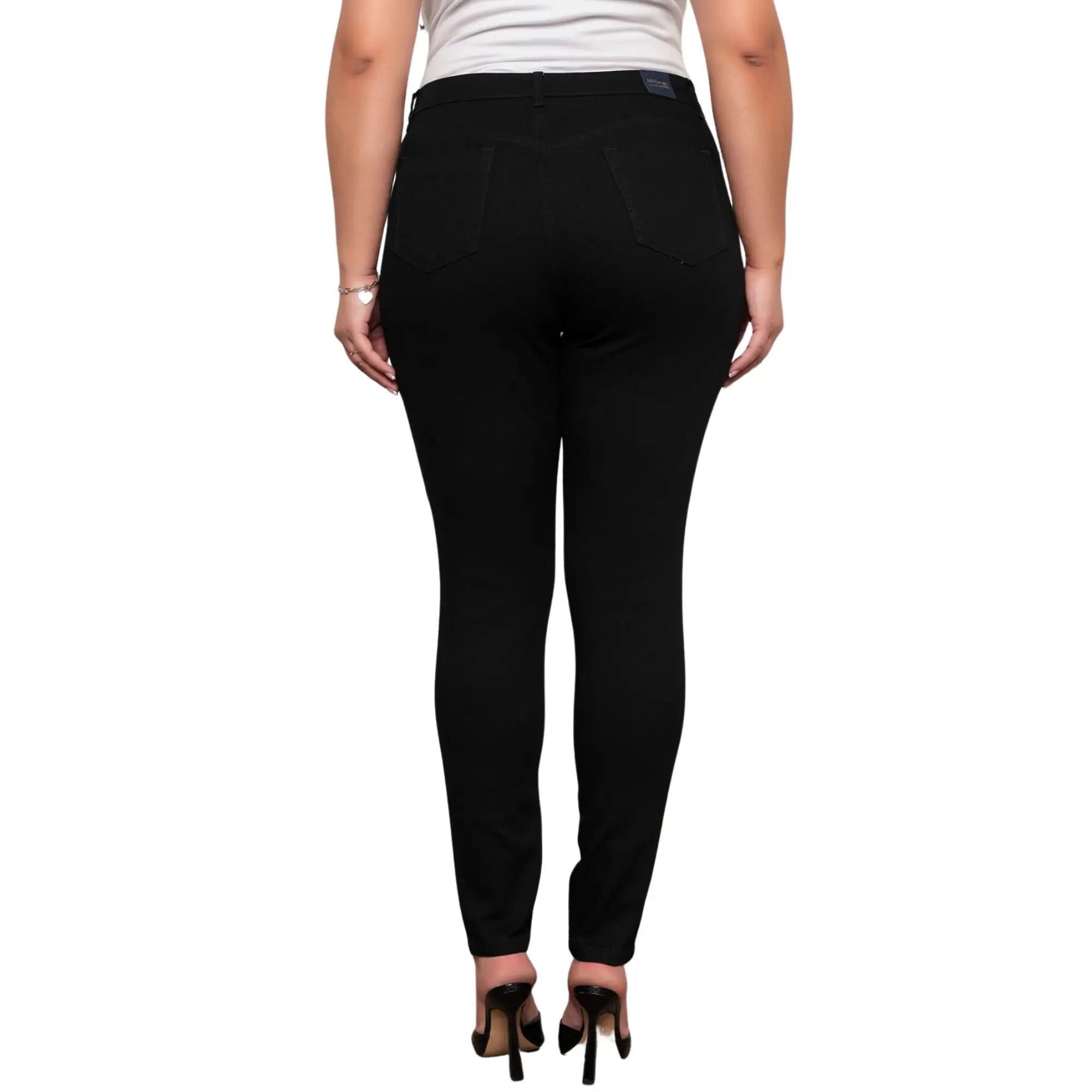 Calça Jeans Plus Size Rasgada Onix Feminina