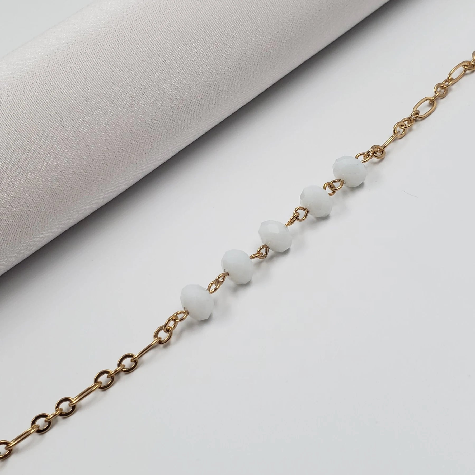 Pulseira feminina banhada a ouro 18K