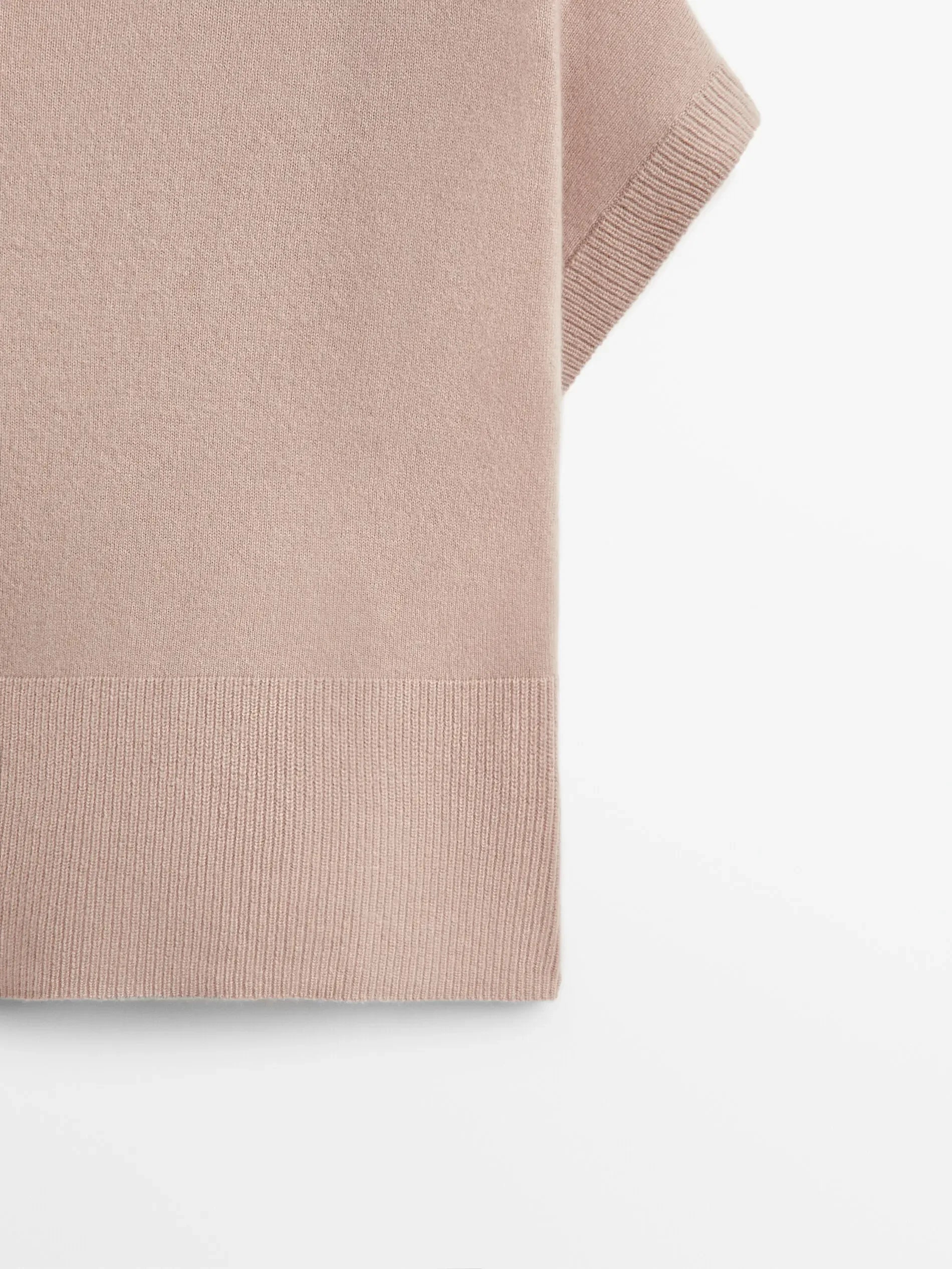 Colete de Tricô Cashmere - Regata Feminina Casual Outono