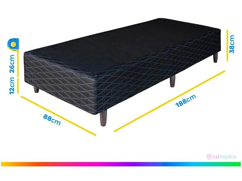 Base Single Bed Box Umaflex 88x38x188cm
