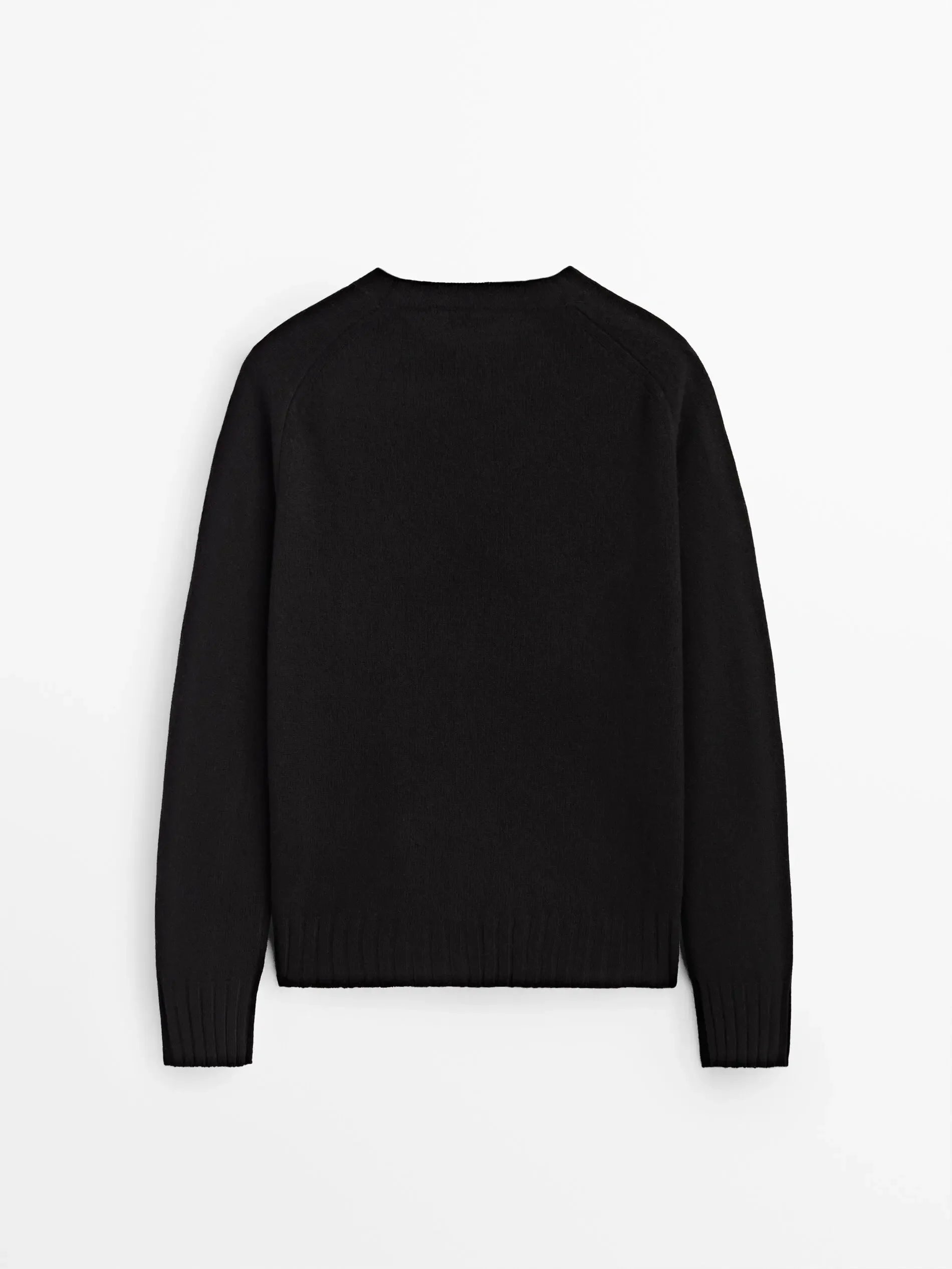 Blusa de Tricô com Botões Laterais - Mistura de Lã Feminina