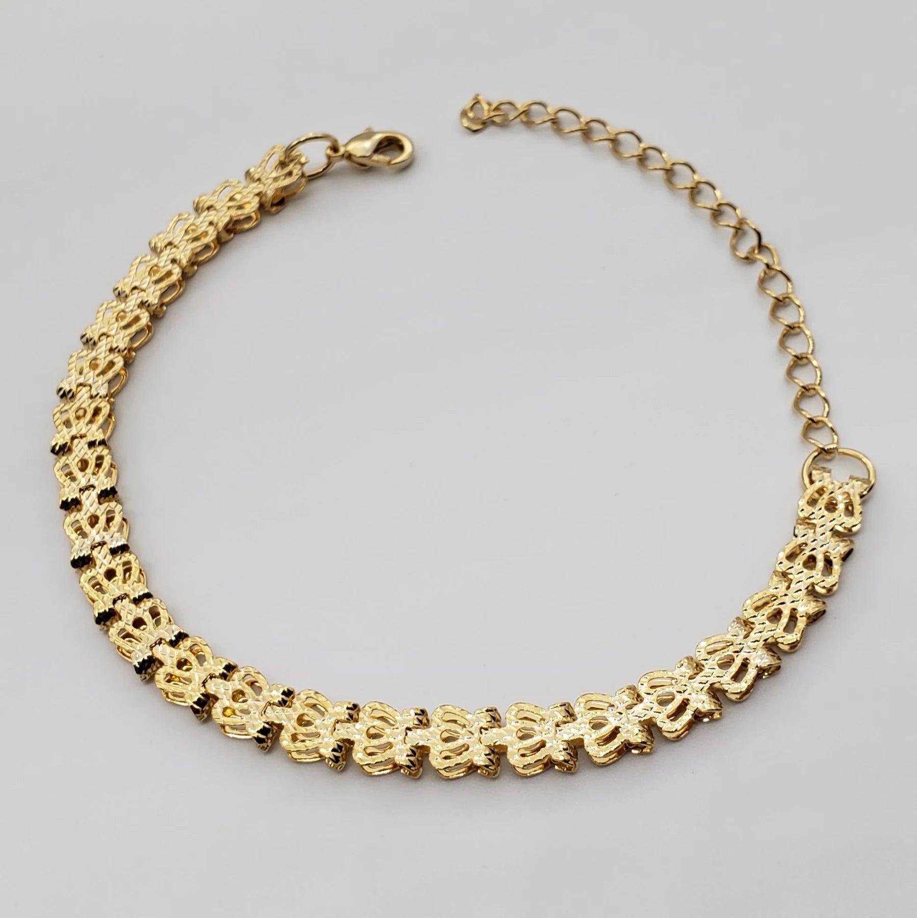 Pulseira Crownboard banhada a ouro 18K