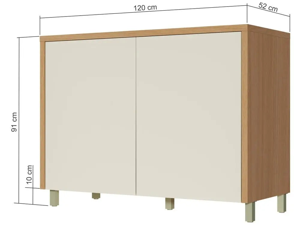 Balcão de Cozinha Nesher Countess - 100% MDF 2 Portas