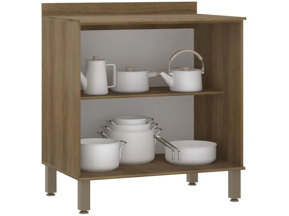 Balcão de Cozinha Luciane com Tampo para Cooktop - 2 Portas Switzerland