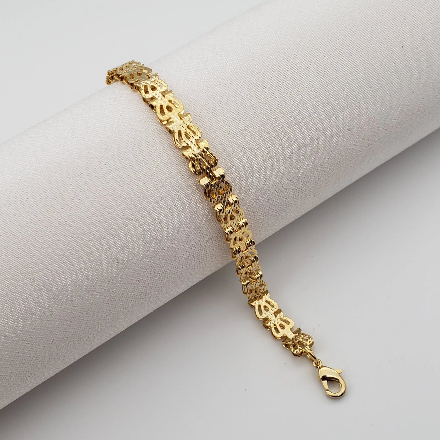 Pulseira Crownboard banhada a ouro 18K