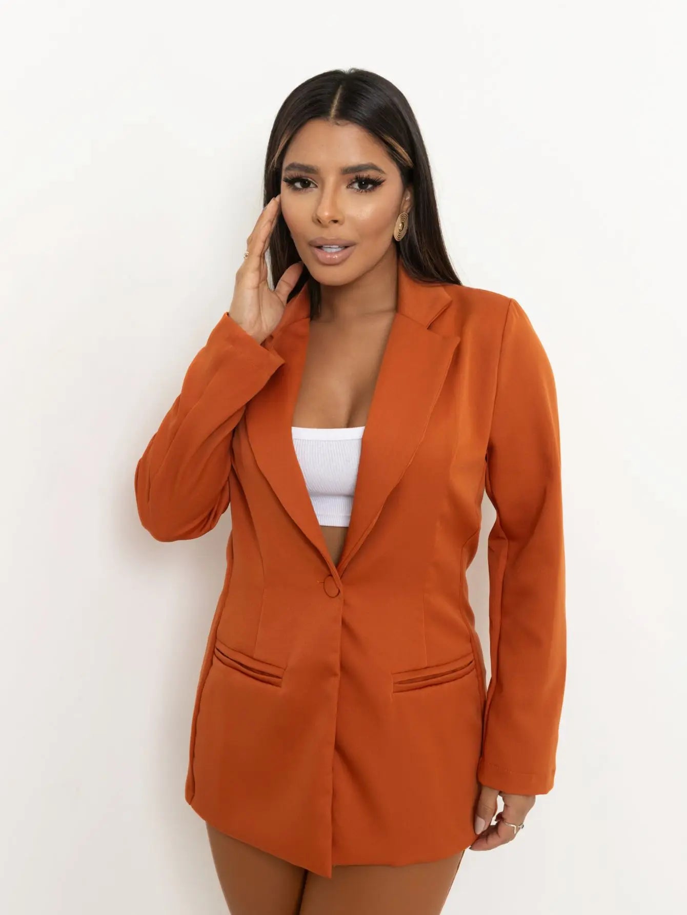 Blazer Alfaiataria Feminino Alongado Social